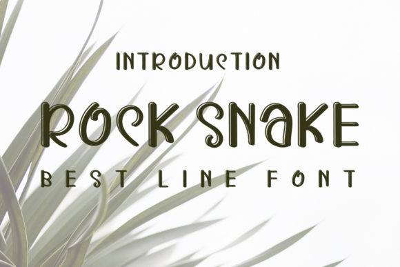 A Review of Rock Snake, a Playful Display Typeface