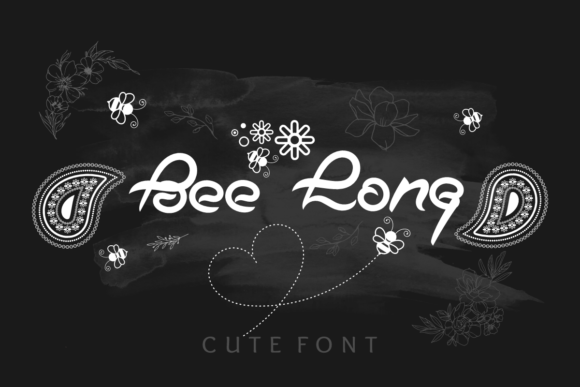 Bee Long: A Playful Display Font for Digital Brand Personality