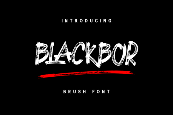 Blackbor Font: The Bold Brush Style for Your Craft Business