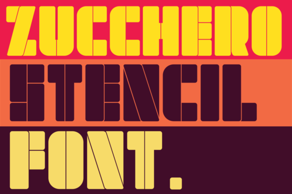 Elevating Campaigns with Zucchero Stencil Font