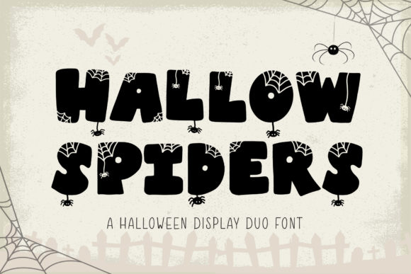 Hallow Spiders: The Friendly Display Font for Digital Branding