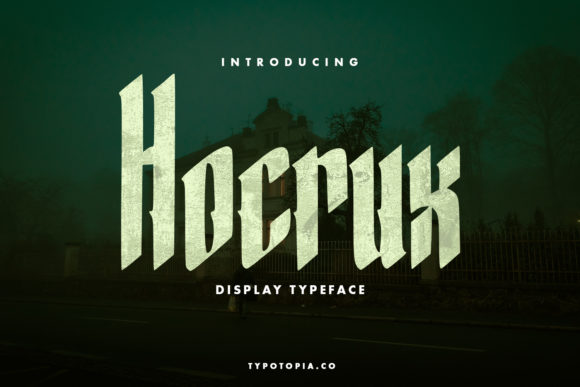 Hocrux: A Bold Display Font for Distinct Business Branding