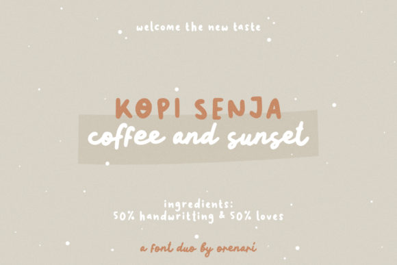 Kopi Senja: A Font for Editorial Mood and Content Structure