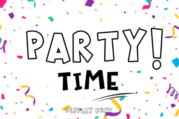 Party Time: A Bold Display Font for Modern Web Design