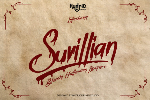 Suvillian: An Editorial Font for Dramatic Moments
