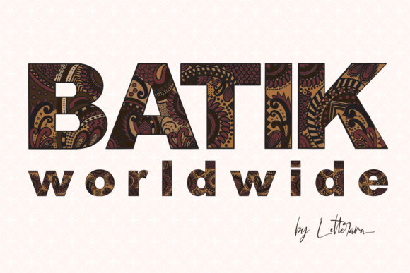 Testing Batik Worldwide: A Chunky Display Font for Branding