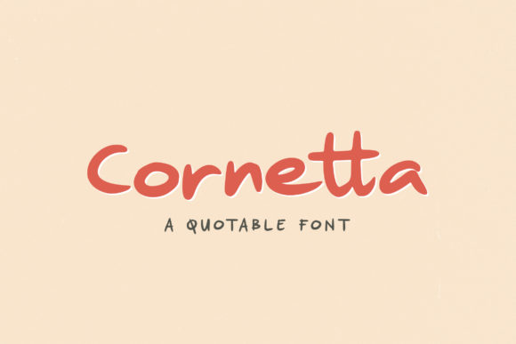 The Cornetta Font: Injecting Joy into Editorial Typography