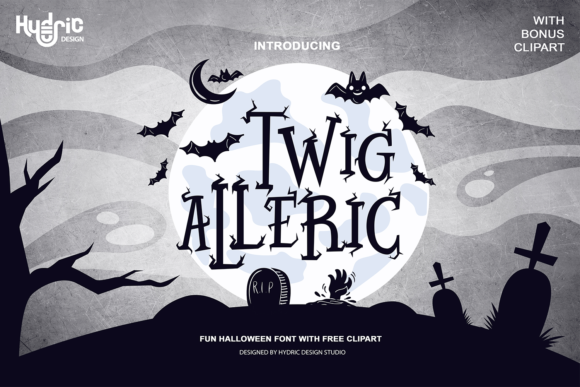 Twig Alleric: A Unique Display Font for Digital Design
