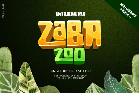 Zaba Zoo: A Display Font That Wants to Play